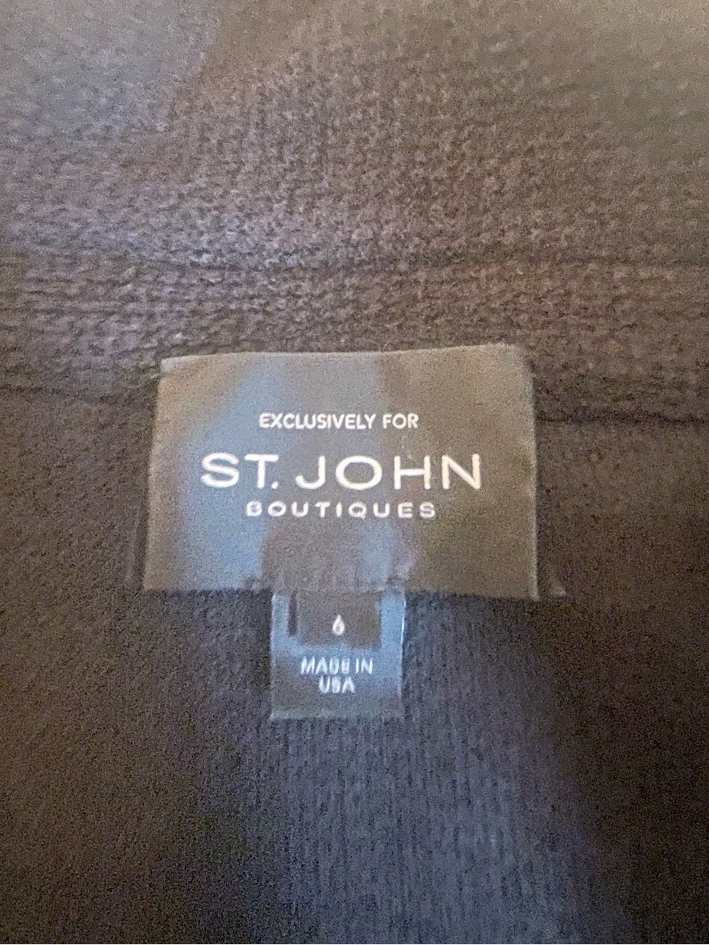 St. John Boutiques Black Bouclé Blazer with Cream Fringe and Gold Buttons - Picture 6 of 13